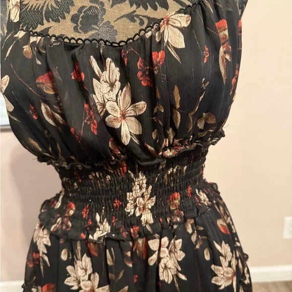 Trixxi Black Floral Mini Dress - Picture 2 of 7